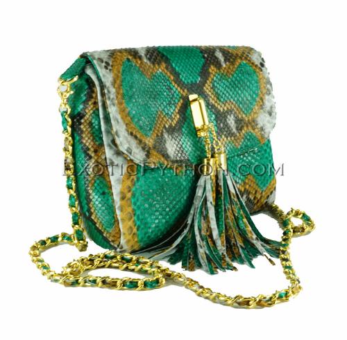 Multicolor snakeskin purse CL-136